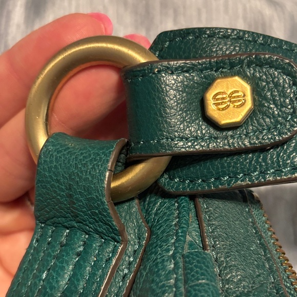 Pebble soft leather Bill Blass Green Leather Hobo Bag - Picture 4 of 7